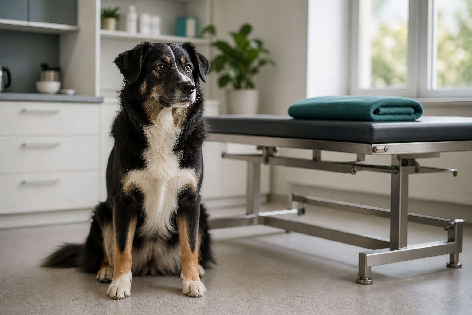 Illustrative Darstellung zum Ratgeberthema Hunde-OP-Versicherung: Schutz rund um Operationen prüfen