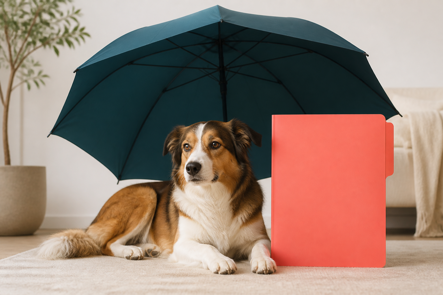 Illustrative Darstellung zum Ratgeberthema Vollschutz für Hunde: Was eine Krankenversicherung abdecken kann
