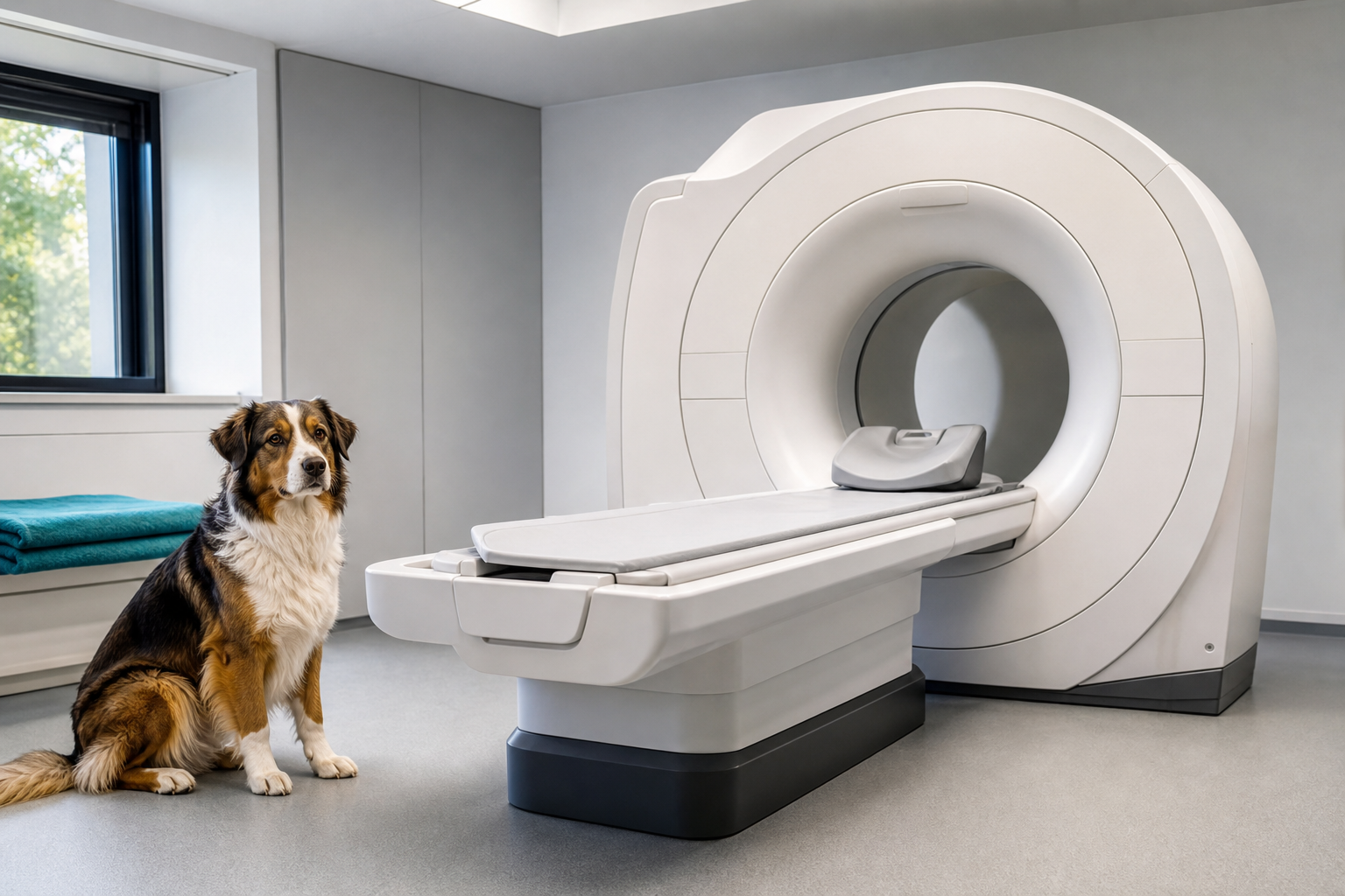 Illustrative Darstellung zum Ratgeberthema MRT und CT beim Hund: Kostenfaktoren und Versicherungsfragen