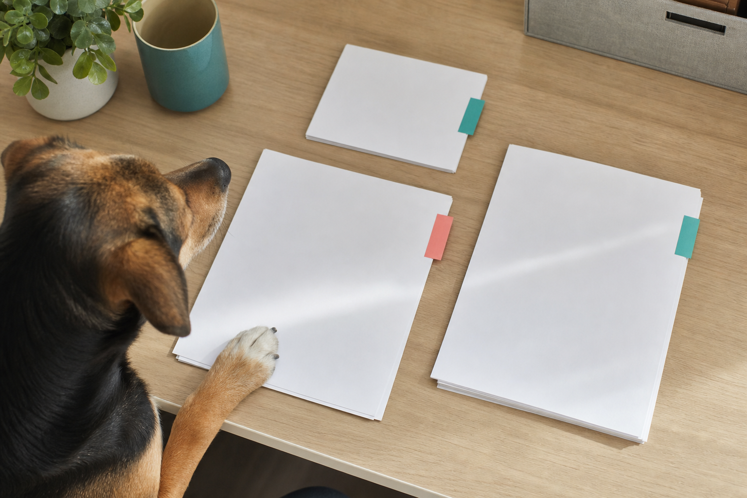 Illustrative Darstellung zum Ratgeberthema Tierarztrechnung für den Hund verstehen und geordnet prüfen